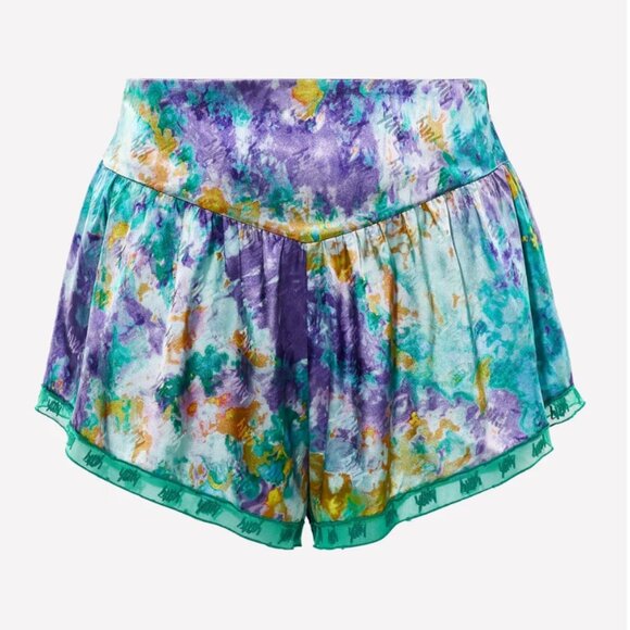 *brand new, set of 2* Yitty Satin Pretty Flowy Camisole AND Short Deep Sea (L) - Picture 5 of 13